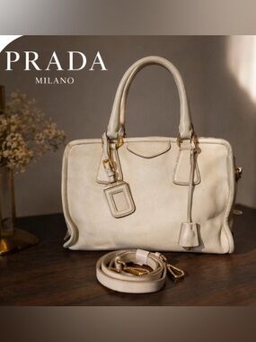 ✨PRADA Vitello Leather Top Handle Satchel | Authentic | Leather interior | 💕